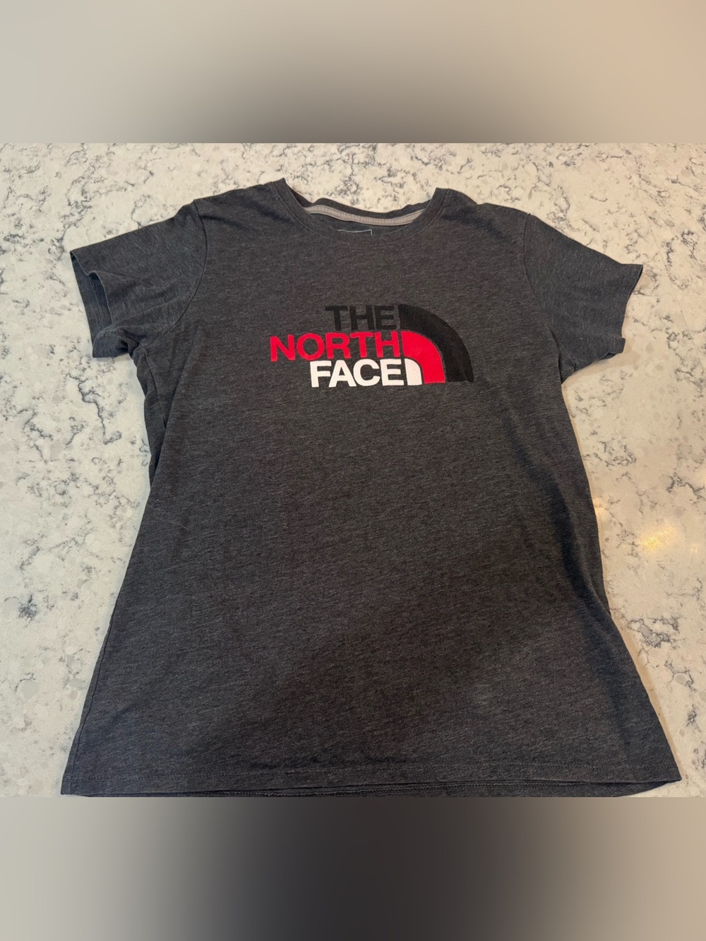 The North Face Women's Heather Gray Haf Dome Logo Tee Womens Small